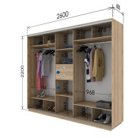 Шафа купе шк-2600-600-2200 (Garant)