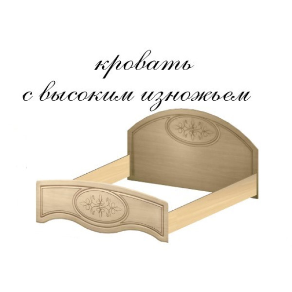 Полуторне ліжко Василіса 1470 (Майстер форм)