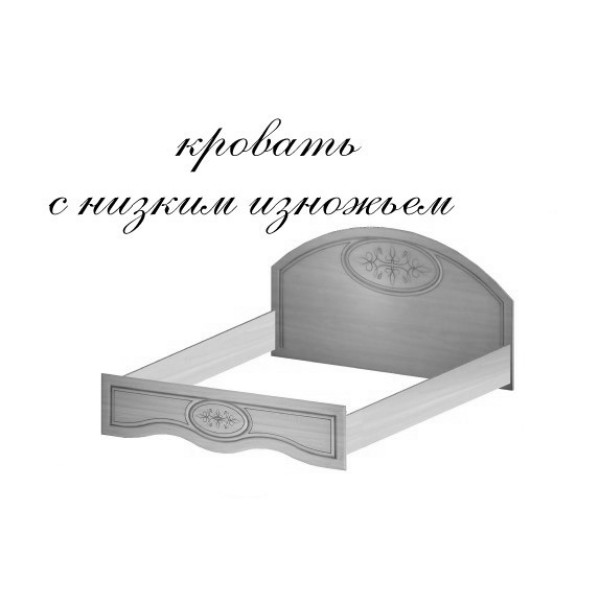 Полуторне ліжко Василіса 1470 (Майстер форм)