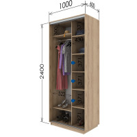 Шафа купе шк-1000-600-2400 (Garant)