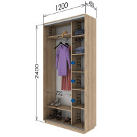Шафа купе шк-1200-450-2400 (Garant)