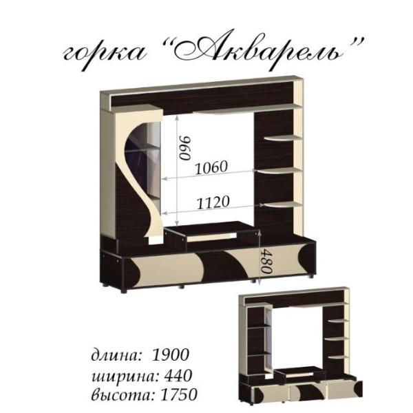 Стінка Акварель (Майстер Форм)