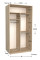 Шкаф купе практик 18-1200-600-2400 (Garant)