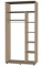 Шафа купе люкс 19-1200-600-2400 (Імперія меблів)