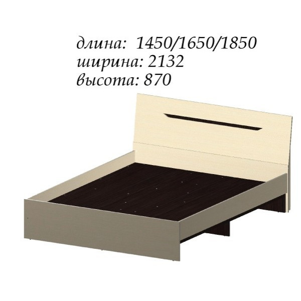 Двоспальне ліжко Аякс 1650 (Майстер форм)