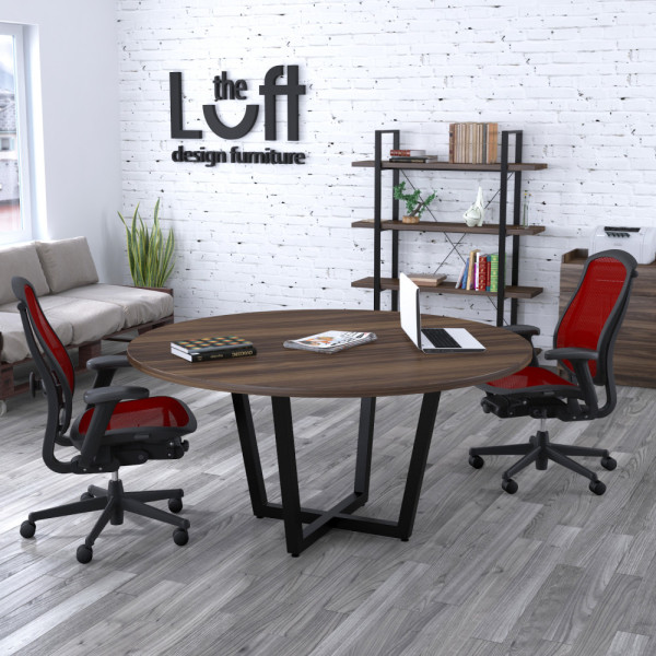 Круглий стіл для переговорів D-1600 (Loft design)