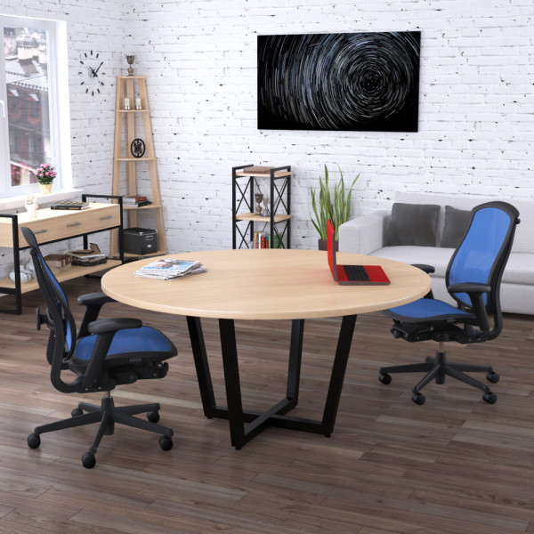 Круглий стіл для переговорів D-1600 (Loft design)