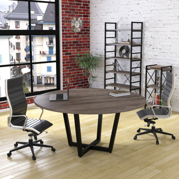 Круглий стіл для переговорів D-1600 (Loft design)