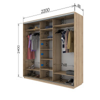 Шафа купе шк-2200-600-2400 (Garant)