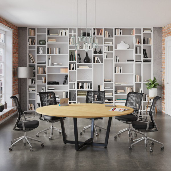 Круглий стіл для переговорів D-2000 (Loft design)