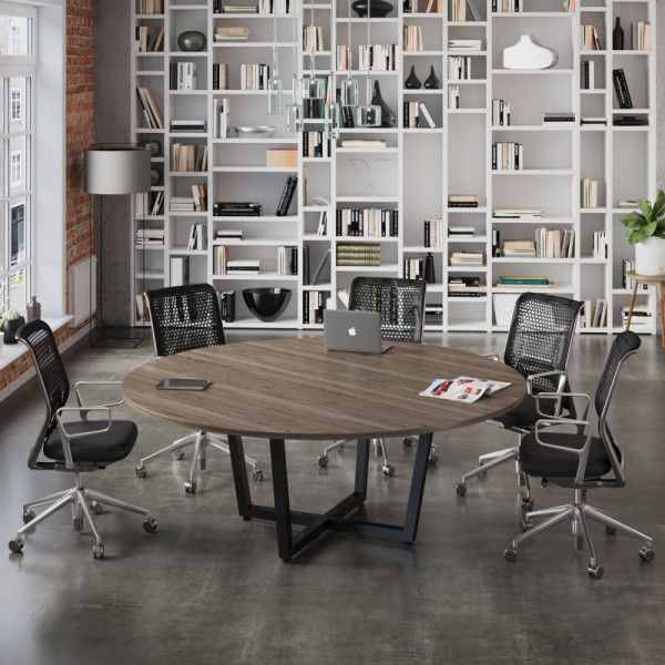 Круглий стіл для переговорів D-2000 (Loft design)