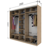 Шафа купе шк-2500-600-2400 (Garant)