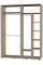 Шафа купе люкс 71-1800-600-2200 (Імперія меблів)
